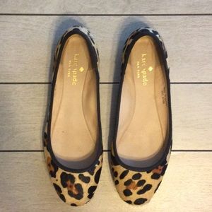 Kate Spade calf hair ballet flats